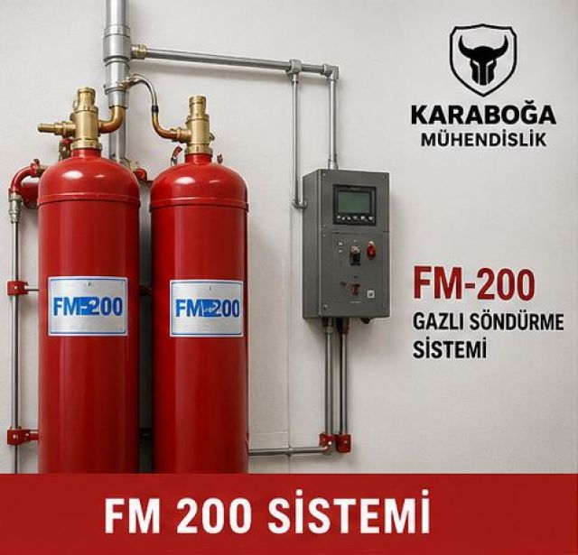 Kadıköy FM200 Yangın Söndürme Sistemi | Kurulum, Projelendirme ve Bakım | Karaboğa Mühendislik